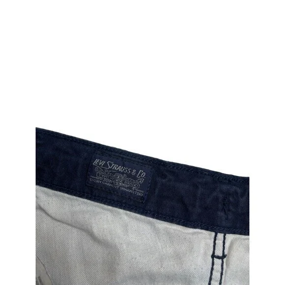 Levis Strauss Co Jogger Pants Unisex 38x27 Dark Blue Drawstring Waist Cotton - Picture 2 of 8